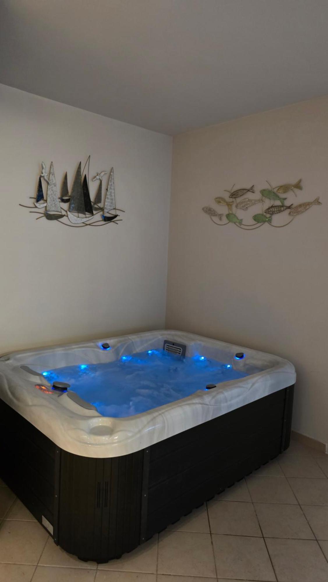 Blue Dolphin Apartment - Private Indoor Pool, Jacuzzi, Garden Split Kültér fotó